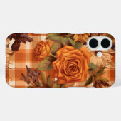 KARIERTES PATTER MIT FALL-BLUME Case-Mate iPhone HÜLLE (Rückseite (Horizontal))