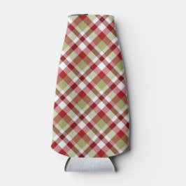 KARIERTES PATTERIUM FÜR ROTE GREEN WHITE CHRISTMAS FLASCHENKÜHLER