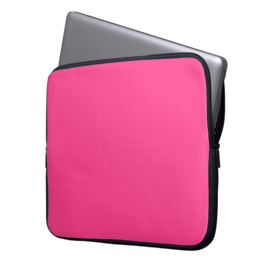 Kariertes Pink Laptopschutzhülle (Vorderseite Links)