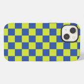 kariertes Polizeimuster iPhone Hülle (Rückseite (Horizontal))