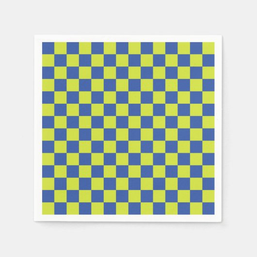 kariertes Polizeimuster Serviette (Vorderseite)