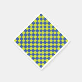 kariertes Polizeimuster Serviette (Ecke)