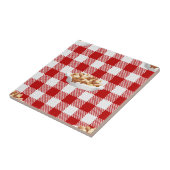 Kariertes Poutine Fliese (Seite)
