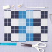 Kariertes Prüfmuster für kariertes Blau Seidenpapier (Handwerk)