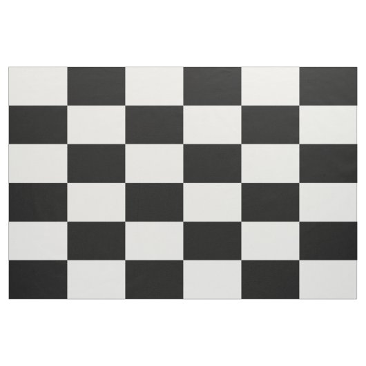 Kariertes Rechteck-Schwarzweiss-Muster Stoff (Yard (91,4 cm))