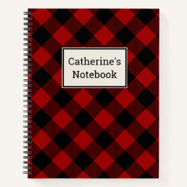 Kariertes Red Buffalo Notebook Notizblock