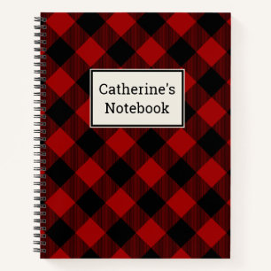 Kariertes Red Buffalo Notebook Notizblock