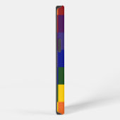 Kariertes Regenbogen iPhone Hülle (Rechte Seite)