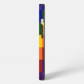 Kariertes Regenbogen iPhone Hülle (Linke Seite)