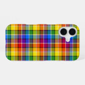 Kariertes Regenbogen-Muster iPhone 16 Hülle (Rückseite (Horizontal))