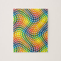 Kariertes Regenbogen-Muster