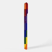 Kariertes Regenbogenmuster iPhone Hülle (Rechte Seite)