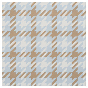 kariertes Retro-Blau-Hahnentrittmuster Stoff
