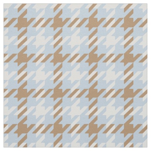 kariertes Retro-Blau-Hahnentrittmuster Stoff (Muster)