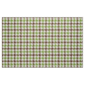 kariertes Retro-braunes und grünes Hahnentrittmust Stoff (Fat Quarter (45,7 x 55,9 cm))