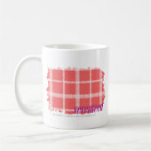 Kariertes Rosa 2 Kaffeetasse (Links)