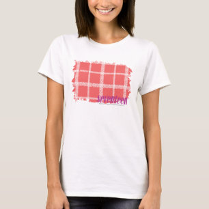 Kariertes Rosa 2 T-Shirt