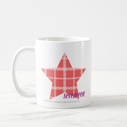 Kariertes Rosa 3 Kaffeetasse (Links)