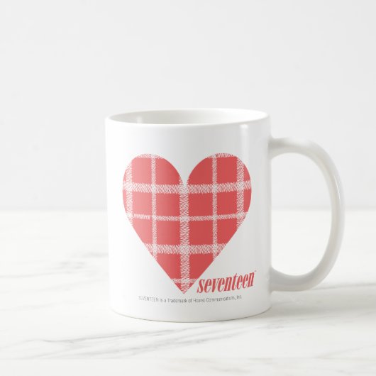 Kariertes Rosa 4 Kaffeetasse (Rechts)