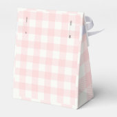 Kariertes rosa Karo Plaid Geschenkschachtel (Rückseite)