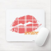 Kariertes Rosa Mousepad (Mit Mouse)