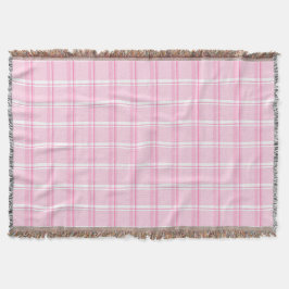 Kariertes rosa Muster Decke