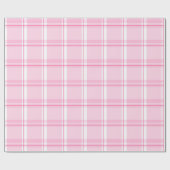 Kariertes rosa Muster Geschenkpapier (Flach)