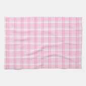 Kariertes rosa Muster Geschirrtuch (Horizontal)