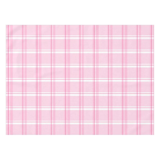 Kariertes rosa Muster Tischdecke (Vorderseite (Horizontal))