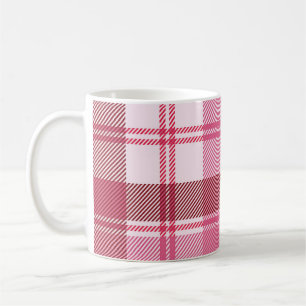 Kariertes Rosa Pastell: nahtloses quadratisches Ra Kaffeetasse