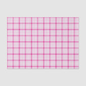 Kariertes rosa Tissue Paper Seidenpapier (Vorderseite)