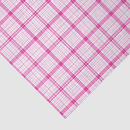 Kariertes rosa Tissue Paper Seidenpapier (Ausschnitt)