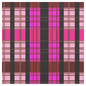 Kariertes rosa und rotes Muster Stoff (Nahaufnahme)