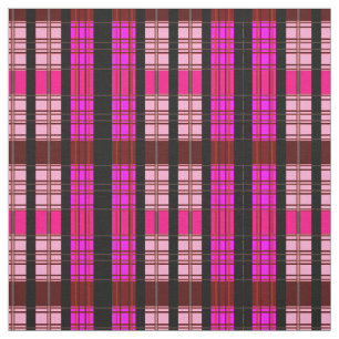 Kariertes rosa und rotes Muster Stoff