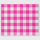 Kariertes, rosa und weißes Muster| groß | Geschenkpapier (Flach)