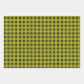 Kariertes Rot-, Grün- und Weißbüffel Geschenkpapier Set (Vorderseite 3)