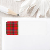 Kariertes Rot-Label (Insitu)