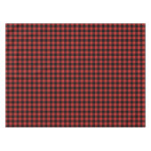 Kariertes Rot- und Schwarz-Design Tischdecke (Vorderseite (Horizontal))