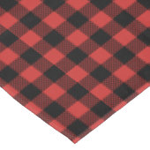Kariertes Rot- und Schwarz-Design Tischdecke (Schrägansicht)