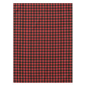 Kariertes Rot- und Schwarz-Design Tischdecke (Vorderseite)