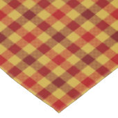 Kariertes rotes braunes, kariertes Muster aus Tart Tischdecke (Schrägansicht)
