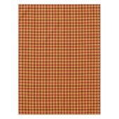Kariertes rotes braunes, kariertes Muster aus Tart Tischdecke (Vorderseite)