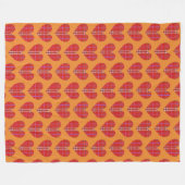 Kariertes Rotes Flanell Fleecedecke (Vorderseite (Horizontal))