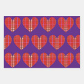 Kariertes Rotes Flanell Geschenkpapier Set (Vorderseite 2)