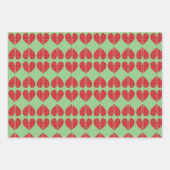 Kariertes Rotes Flanell Geschenkpapier Set (Vorderseite)