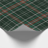 Kariertes rotes grünes, schlichtes Muster Geschenkpapier (Ecke)