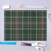 Kariertes rotes grünes, schlichtes Muster Seidenpapier (Handwerk)