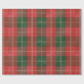 Kariertes rotes Muster Geschenkpapier (Flach)