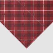 Kariertes rotes Muster Seidenpapier (Detail)