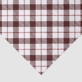 Kariertes rotes Muster Seidenpapier (Detail)